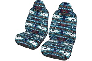 MAGIFUN Front Seat Covers for Cars Boho Bohemian Bucket Seat Cover Aztec Saddle Blanket Universal Fit Car Seat Cover Non-Slip