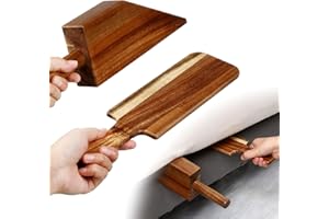 Leinuosen Mattress Lifter & Bed Maker Tool for Changing Sheets, Mattress Wedge Elevator, Bed Sheet Tucking Paddle Effortless Lifting Tuck Sheets Alleviating Back Pain(Acacia Wood)