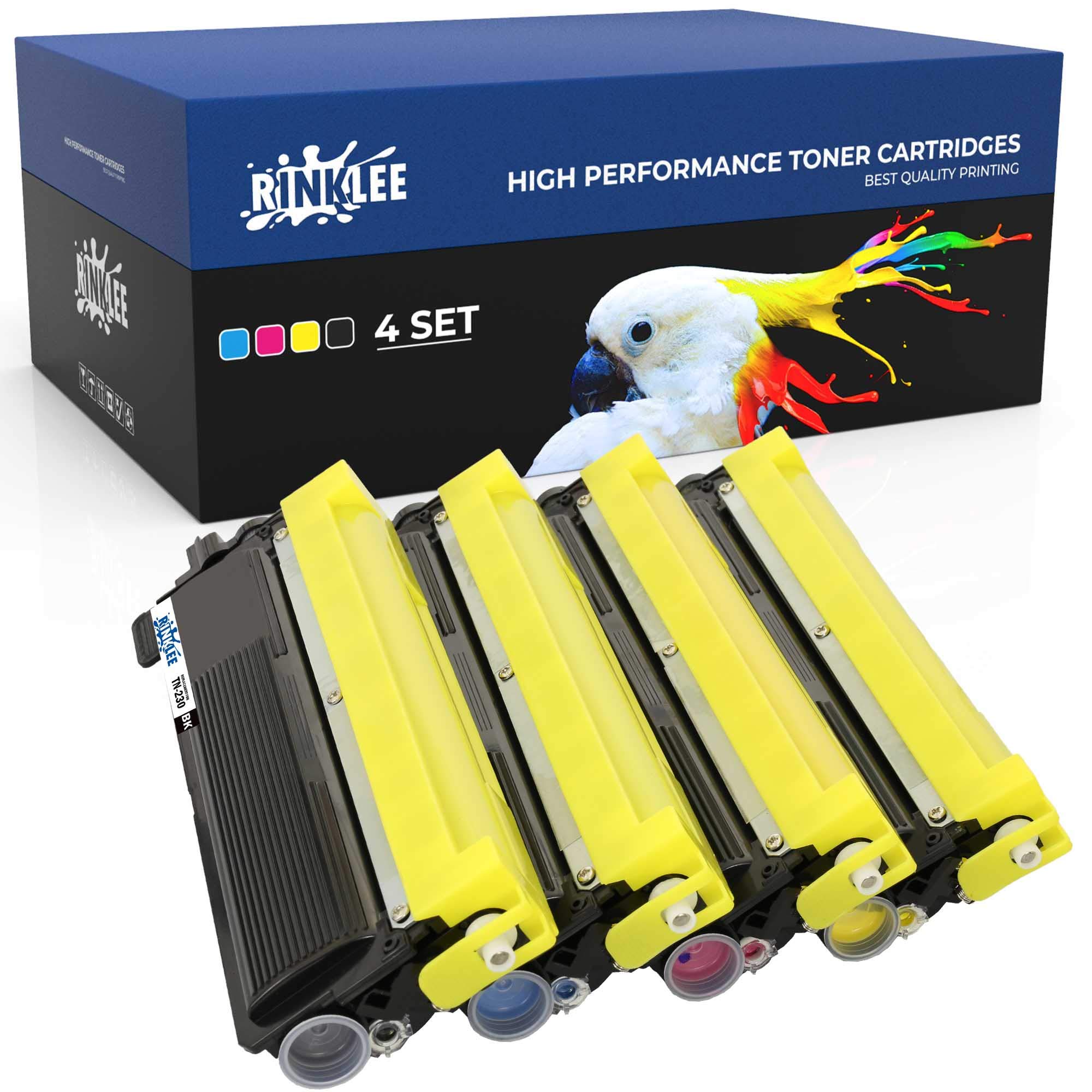 RINKLEE TN230 TN 230 Toner Cartridge Compatible with Brother DCP-9010CN HL-3040CN HL-3045CN HL-3070CN HL-3070CW HL-3075CW MFC-9120CN MFC-9320CW | High Yield 2200/1400 Pages | 4-PACK