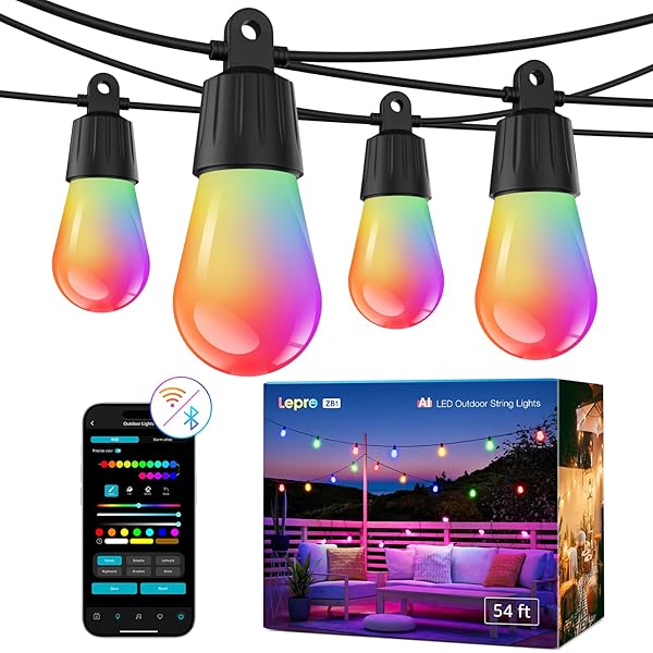 LEPRO ZB1 AI SMART OUTDOOR STRING LIGHTS APP...