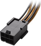 Cable Matters 2-Pack 6-Pin to 8-Pin PCIe Power Adapter Cable 10cm view 3
