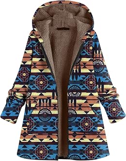 JOFOW Womens Jackets Coats Boho Flowers 