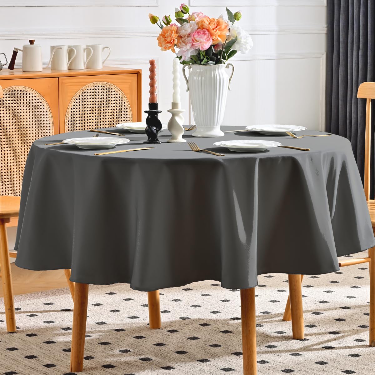 Aironment Round Tablecloth Water and Stain