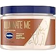 Vaseline Illuminate Me Shea Butter Whipped Body Butter for Melanin Rich Skin Provides 24 Hour Moisturization for Dry Skin 325