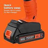 BLACK+DECKER 18V Cordless Drill Driver 37Nm LED Worklight 1.5Ah Battery view 5