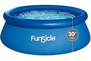 Funsicle QuickSet 8' x 30" Round Above Ground Swimming Pool, With FiltraBoost 400 GPH Filter Pump, Type I Filter Cartridge & 