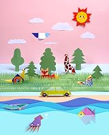 Gamenote Origami Kit for Kids 54 Projects 120 Sheets with 54 designs 14x14cm view 7