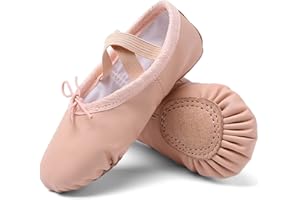 TETSUO Ballet Shoes for Girls,Dance Flats Slippers for Kids,Toddlers Practice Shoes,Yoga Shoes