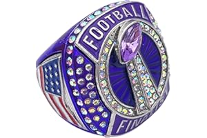 GENERIC Discount Sports Rings, FOOTBALL FINALIST RING — Player Award, assorted colors and gemstones