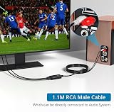 AUTOUTLET 192kHz DAC Optical to RCA Converter with 1.1m Cable view 8