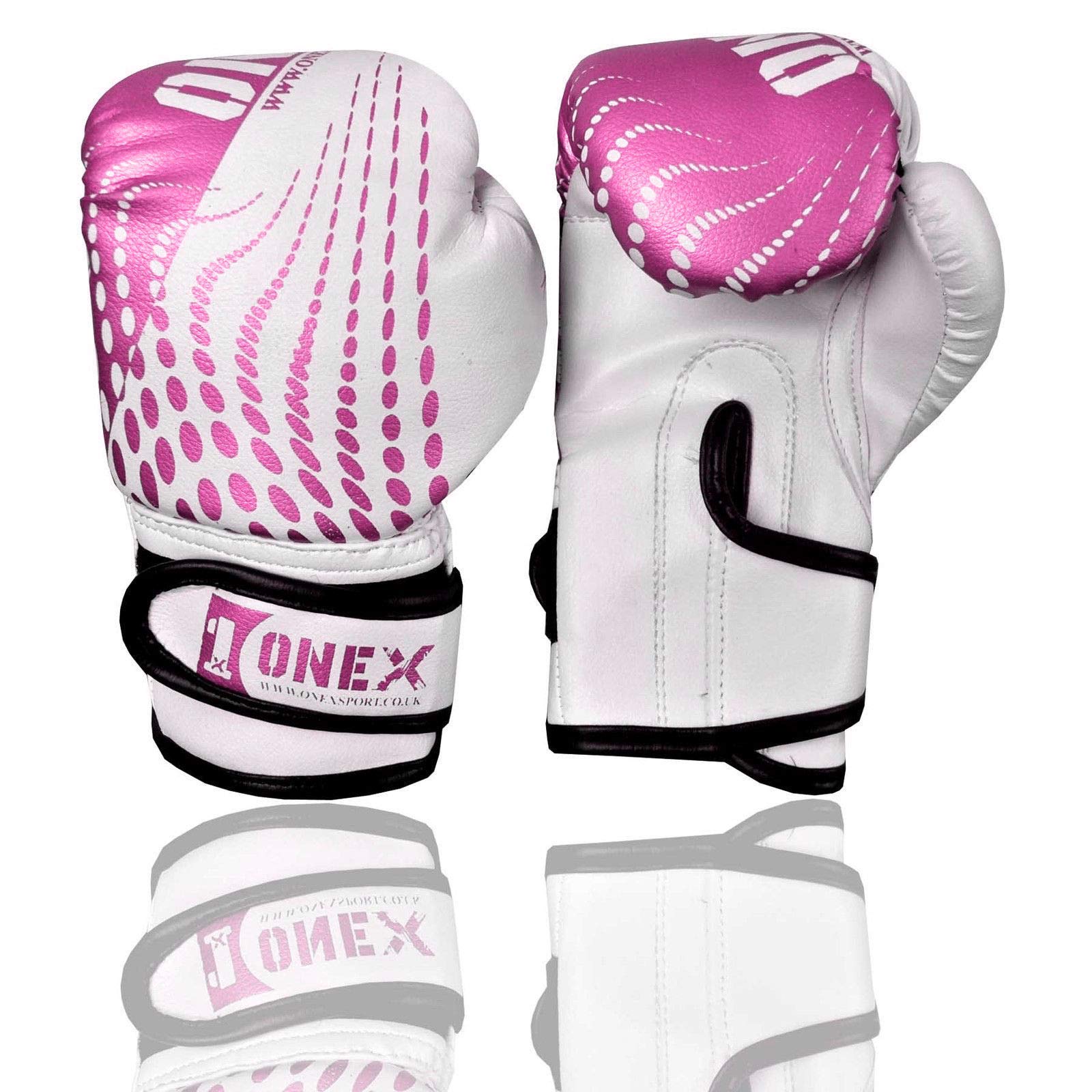 Junior/kids Boxing Gloves Sparring * Pro 2oz-4oz-6oz Punch Bag Fight MMA Muay Thai Grappling Fight Mitts Martial Arts Training Kickboxing Punching Glove (Pink, 4oz)
