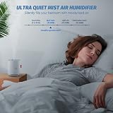 FATE TO FATE 500ml USB Ultrasonic Humidifier Cool Mist Night Light Quiet White view 5