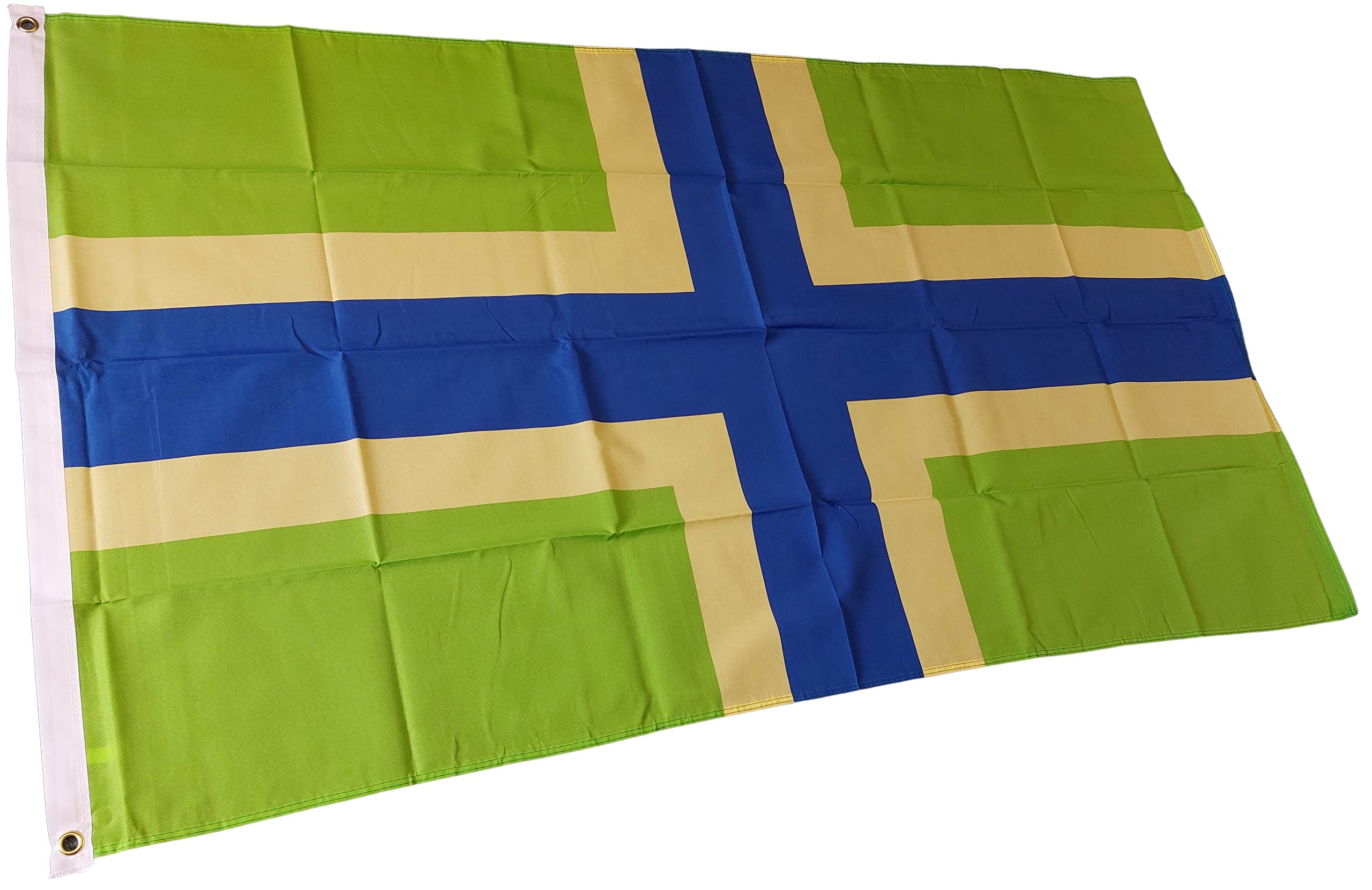 NWFlags Gloucestershire Flag 5ft x 3ft 75d Premium Polyester Suitable For Flagpoles | Strong Polyester 5x3 foot material Gloucester flag with Eyelets