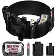 WarBull Belly Band Holster for Men Women, Concealed Carry Holster with Zip Pocket and Removable Pouches, Breathable Neoprene Gun Holster Fits for Glock Ruger S&W M&P Most Pistols and Revolvers