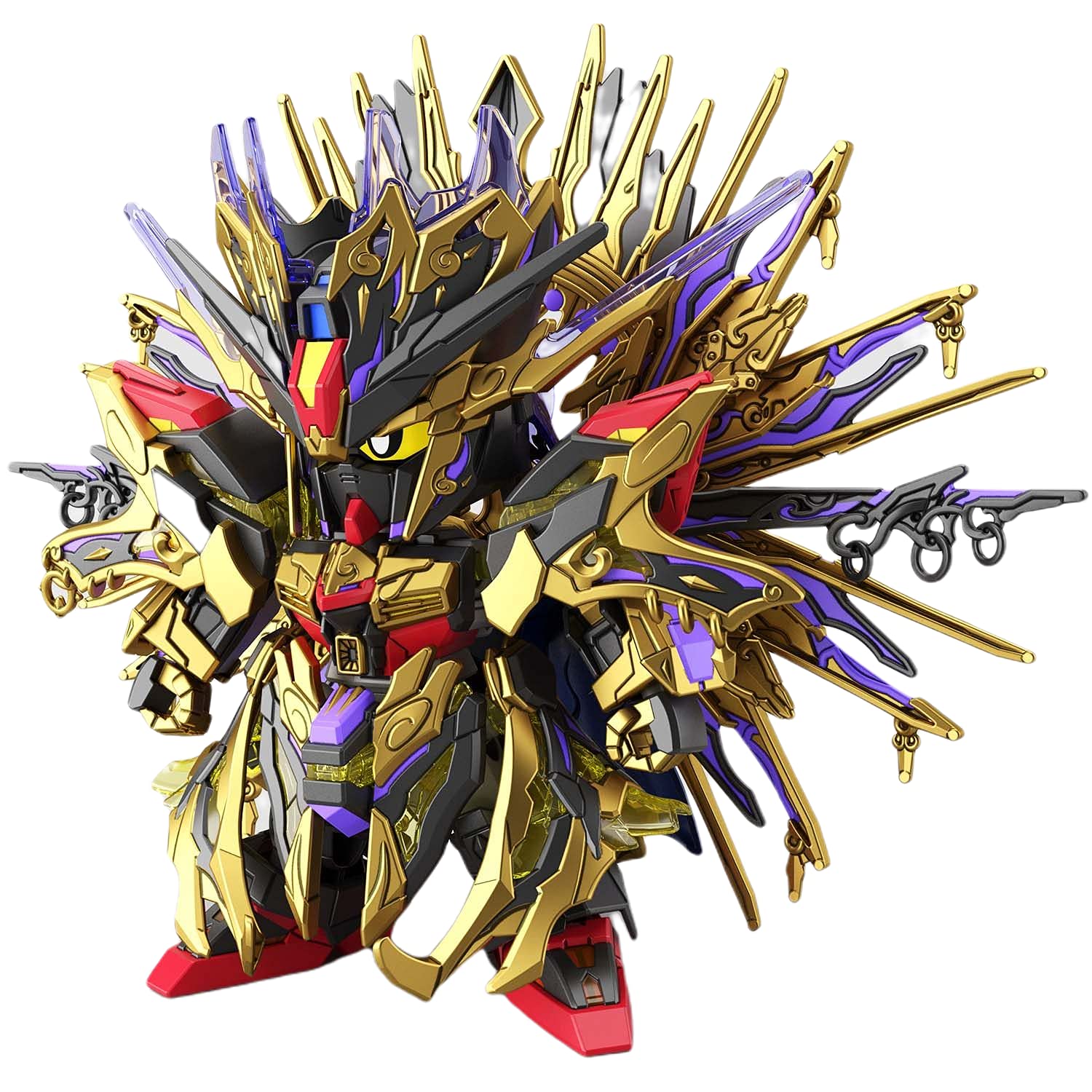 Unknown Gundam - SDW Heroes A - Model Kit, Yellow,Clear,Gold,Purple, Standard, Strong 3D Snack Holder