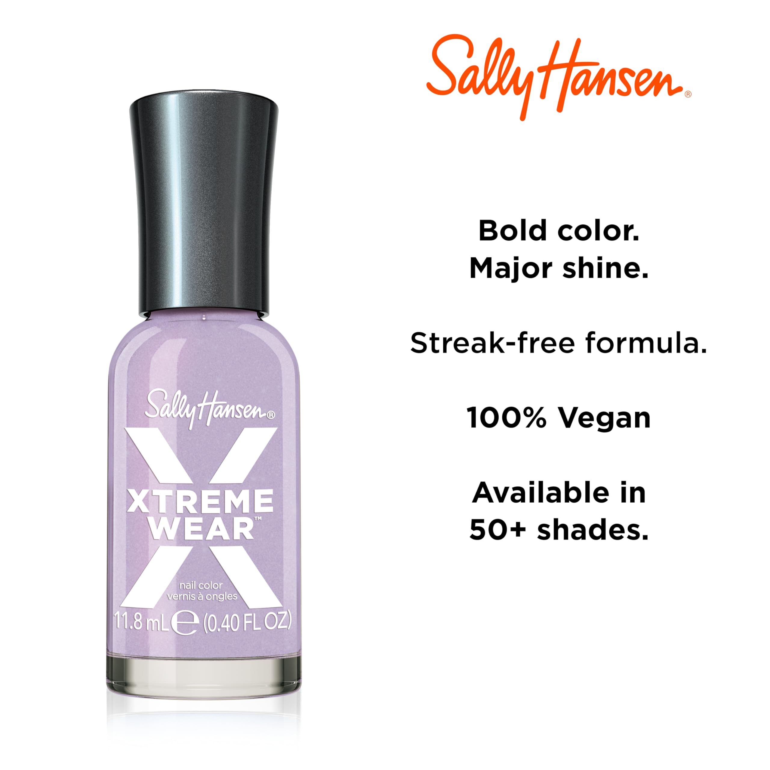 Sally Hansen Xtreme Wear, Lavender Skies, Nail Polish, Doesn't Chip, Beautiful Colors, Long Lasting, Fade Resistant, Easy to Apply, 0.4oz - Image 4
