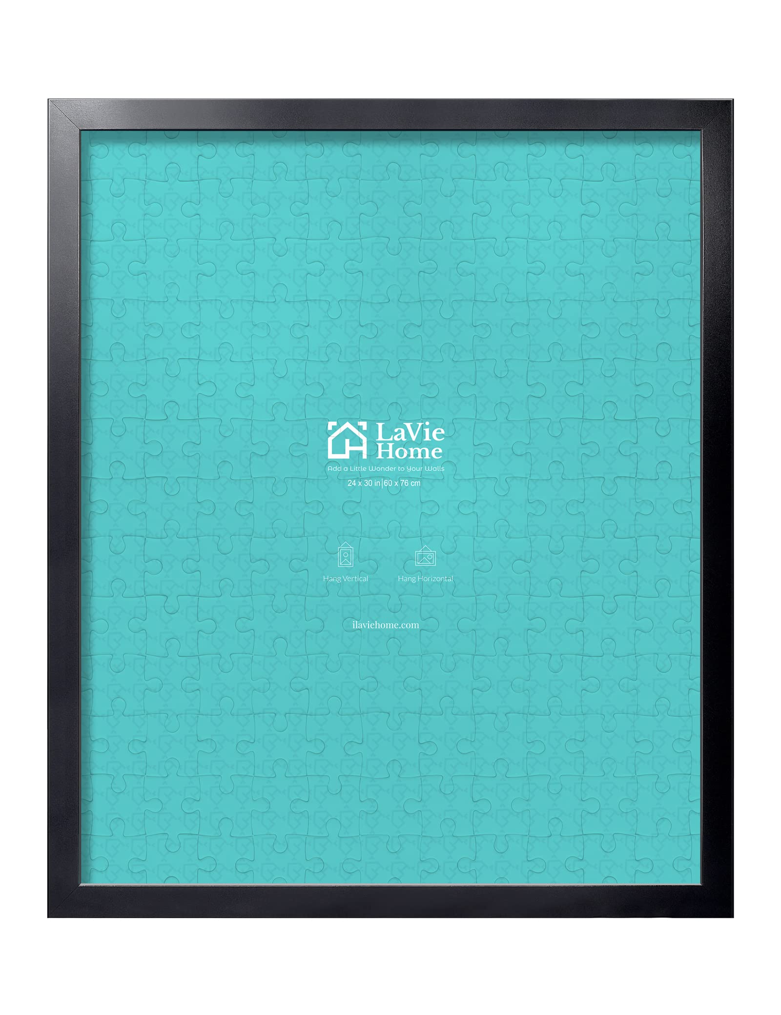 LaVie Home 24x30 Picture Frame Black, Puzzles Frame