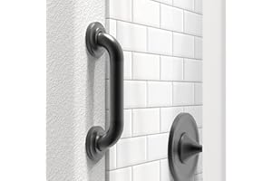 AquaChase 1-1/4" Knurled Grab Bar, ADA Compliant Bath Safety Shower Handrail, Bathroom Mobility Aid Handle for Seniors and Disabled, Heavy Duty 500lbs Support