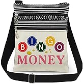 XiaoGalaee Bingo Player Game Adjustable Crossbody Bag Gift for Bingo Lovers Women Men Game