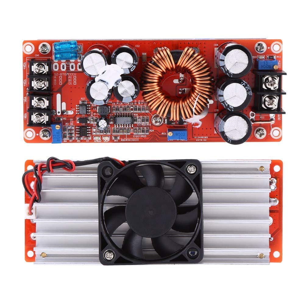 Boost Converter, 1200W 18A DC-DC Step-up, Constant Current Power Supply LED Driver 10V/60V to 12V/83V