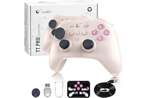 GuliKit TT Pro Wireless Controller for PC, Android, iOS, Switch 1/2, 720° Adjustable TMR Joystick, with 950mAh Long-Lasting B