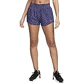 Nike One Women's Dri-FIT Mid-Rise 3" Brief-Lined Shorts (Black/Light Ultramarine, HF4500-010) Size X-Small
