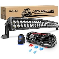 WSAYS 32-Inch Curved LED Light Bar Kit For Dodge Ram 2500 3500 (2003-2009) - Hidden Bumper Mount, 180W, Spot & Flood Combo