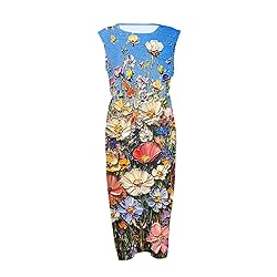 Women's Dresses Summer Fall Cotton Linen Midi