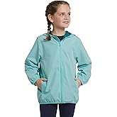 Lands' End Unisex Kids Lightweight Mesh Lined Weather Resistant Packable Rain Jacket