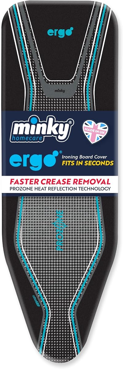Minky Ergo Extra Thick Ironing Board Cover 122x38cm Prozone Technology