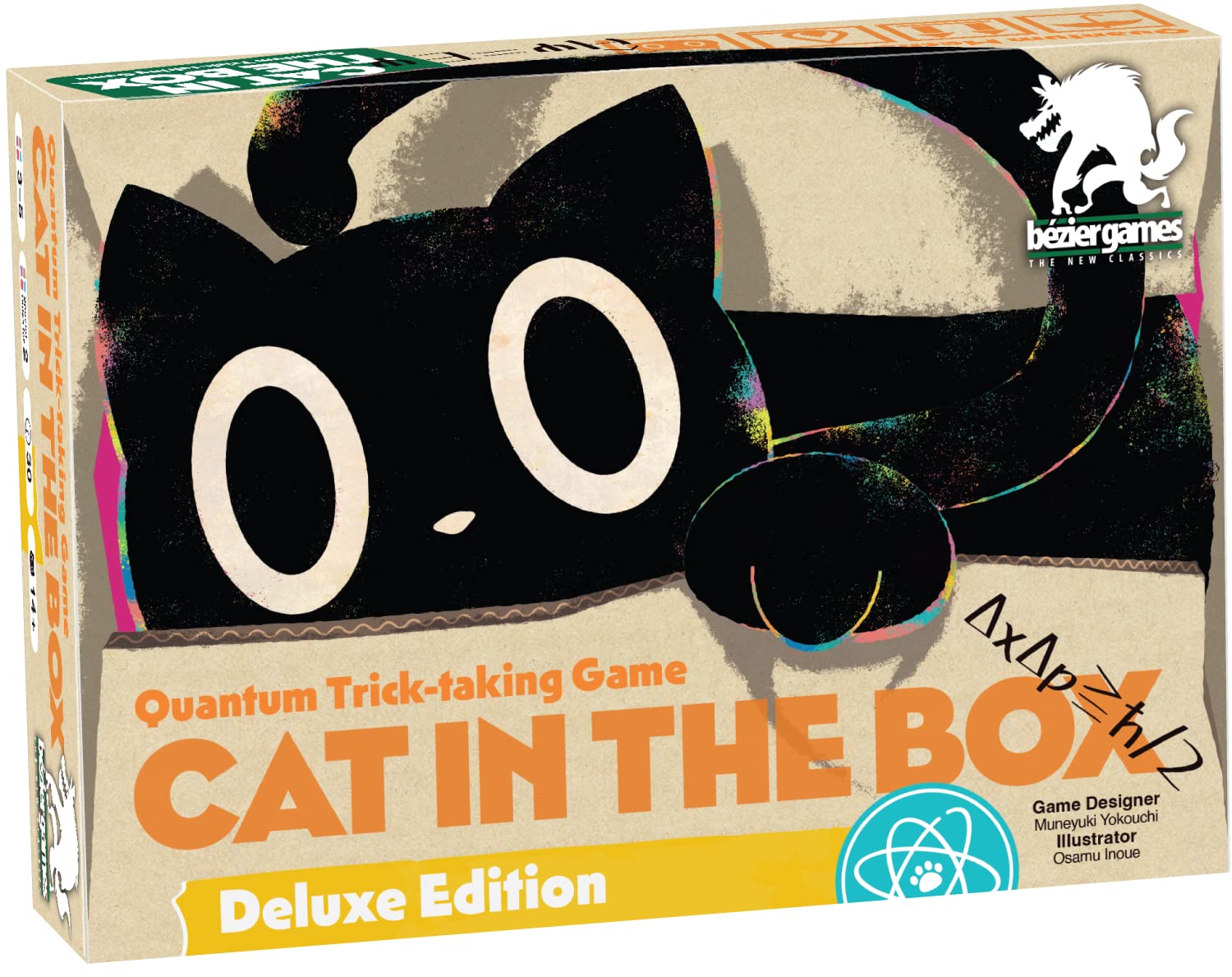 Bezier Games: Cat in The Box Deluxe Edition, Quantum Trick Taking Card Game for 2-5 Playes, Ages 14+