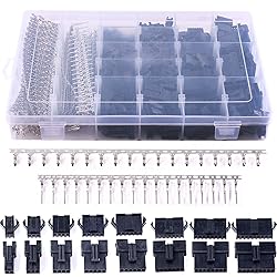 Glarks 1940Pcs 2.5mm Pitch 2/3/4/5/6/7/8/9 Pin Male