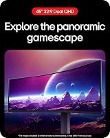 LG UltraGear 45GR75DC Curved Gaming Monitor 45 inch 1440p 200Hz 1ms FreeSync view 3
