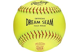 Rawlings | Official Dream Seam Fastpitch Softballs | USA/ASA | 11" & 12" Options | Synthetic Cover | 12 Count
