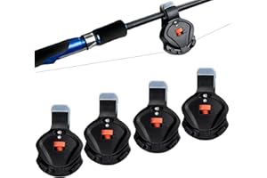 Mengshen Fishing Bite Indicator Alarm, Electronic Alert Bell Ring with Sound & Light Volume Sensitivity Adjustable Clip On Fi