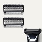 2 Pack Replacement Foil Blade Compatible with MANSCAPED The Lawn Mower 5.0 Stainless Steel Groin Hair Foil Shaver Head Refill