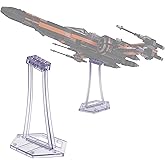 BrickVisions Display Stand for LEGO 75393 9493 75273 75301 75102 75218 X-wing Starfighter, 75347 TIE Bomber, 75316 Mandaloria