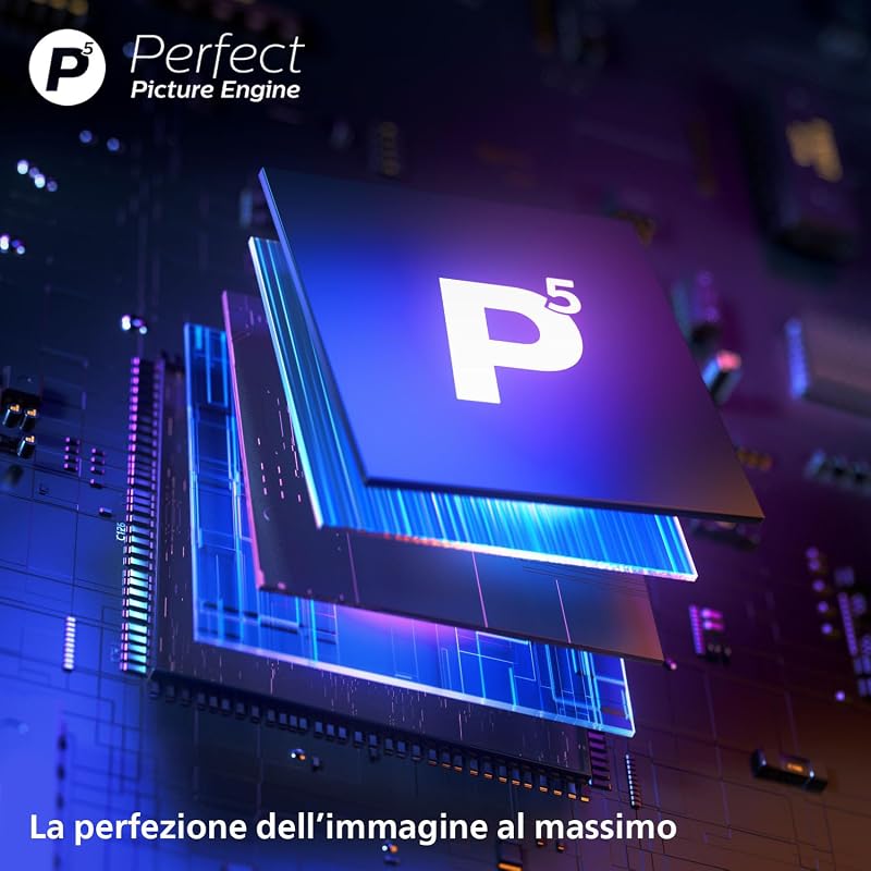 Ambilight 75PUS8510 4K QLED Smart TV - Display 75’’ con piattaforma Titan OS, Pixel Precise Ultra HD e Dolby Atmos Sound - Funziona con Alexa e Google Voice Assistant