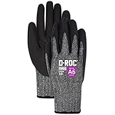 Magid Glove & Safety Touchscreen ANSI A6 Cut-Resistant Work Gloves, 1 Pair, 13-Gauge, Nitrile Coated, 9/Large