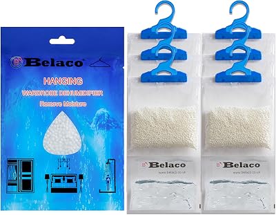 Belaco Set of 6 Hanging Dehumidifier 230g Moisture Absorber 6 Pack