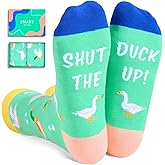 Zmart Gag Silly Duck Gifts - Funny Crazy Duck Socks for Women Men Teens Animal Lovers