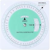 Saypacck Nautical Slide Rule Marine Navigation Plotter Protractor | Ship Course Plotter, Speed Distance Time Calculator, Chart Navigation Compass Rose, Sailing Protractor Divider Tool