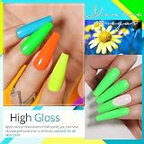 UR SUGAR Glow in the Dark Gel Nail Polish Set 6 Neon Colours view 2
