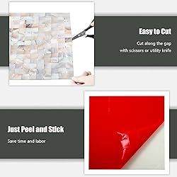 KASARO Peel and Stick Mosaic Shell Backsplash Tile