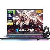 ASUS 2025 ROG Strix G18 Gaming Laptop, NVIDIA RTX 5080 16GB GDDR7, Intel Ultra 9 275HX24-Core, 18" 240Hz 3ms 2.5K Screen, WiFi 7, 64 GB DDR5, 8 TB SSD, Win 11 Pro, Accessory Kit