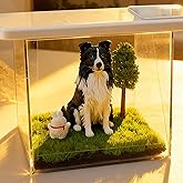 Pet Hologram, 3D Holographic Pet Memorial Box, High-Transmittance Display for Dog Cat Lovers, Pet Remembrance Ornament (Clear)