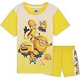 Minions Boys Short Pyjamas Set, Soft Breathable Lounge Wear - Boys Gifts