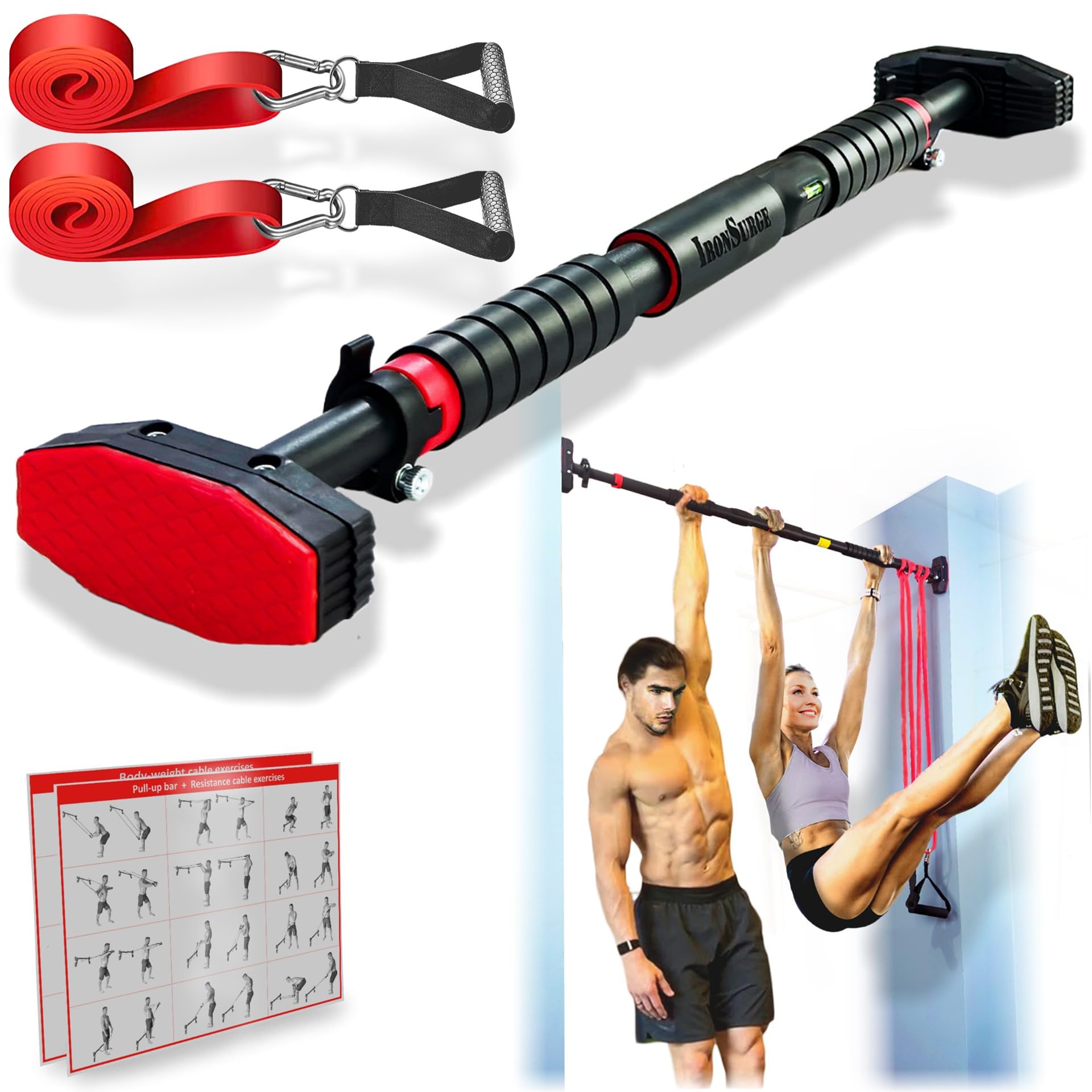 IRONSURGE Pull Up Bar for Hallway or Doorway