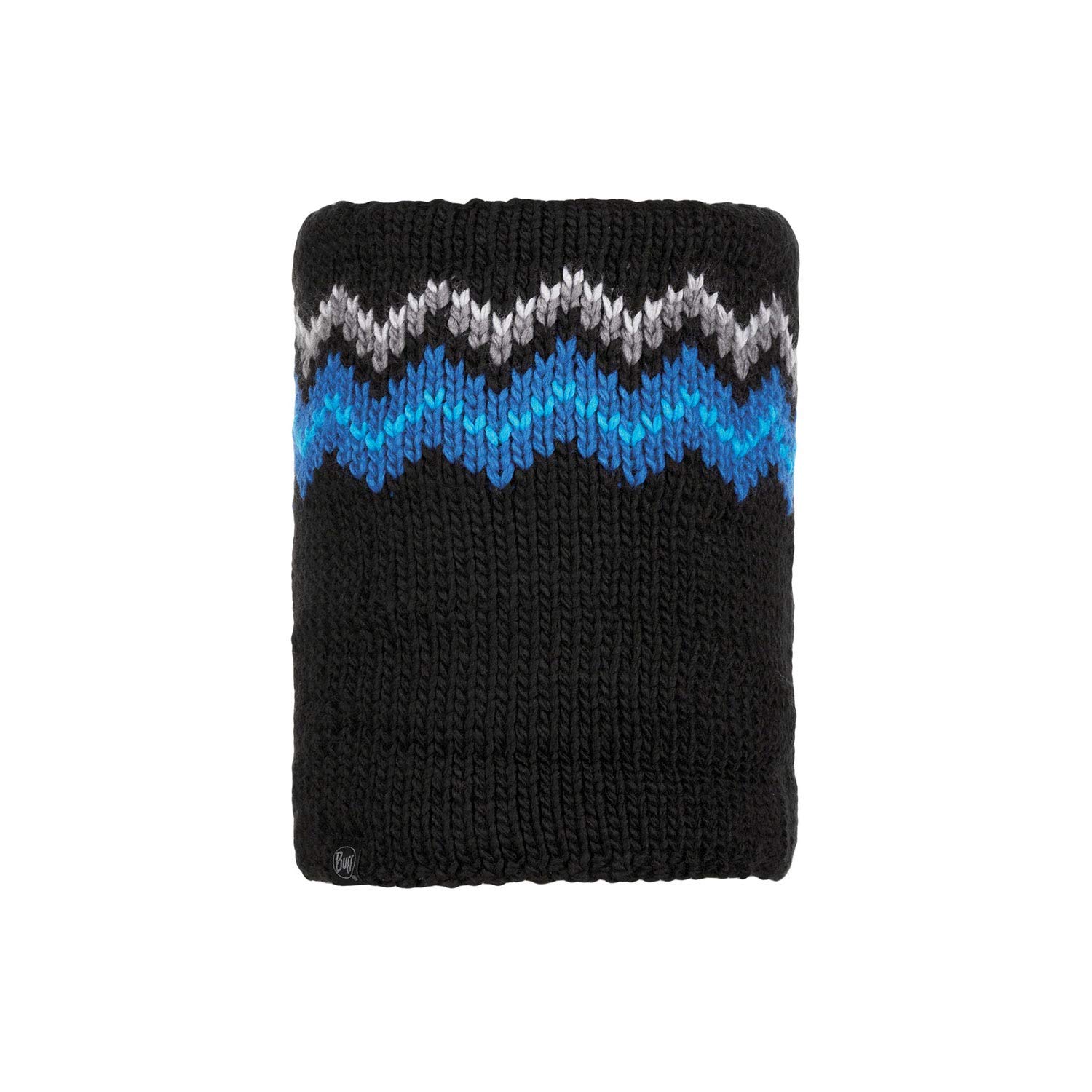 Buff Men Danke Knitted and Polar Fleece Neck Warmer - Black, Adult