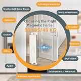 Jiayi Magnetic Door Catch 2 Pack Heavy Duty 40KG Stainless Steel Cabinet Latch view 6